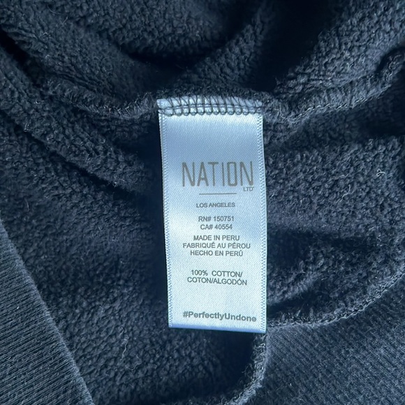 Women’s Nation LTD Mandi Dressed Up Sweatshirt in Jet Black Size XS - Picture 5 of 5